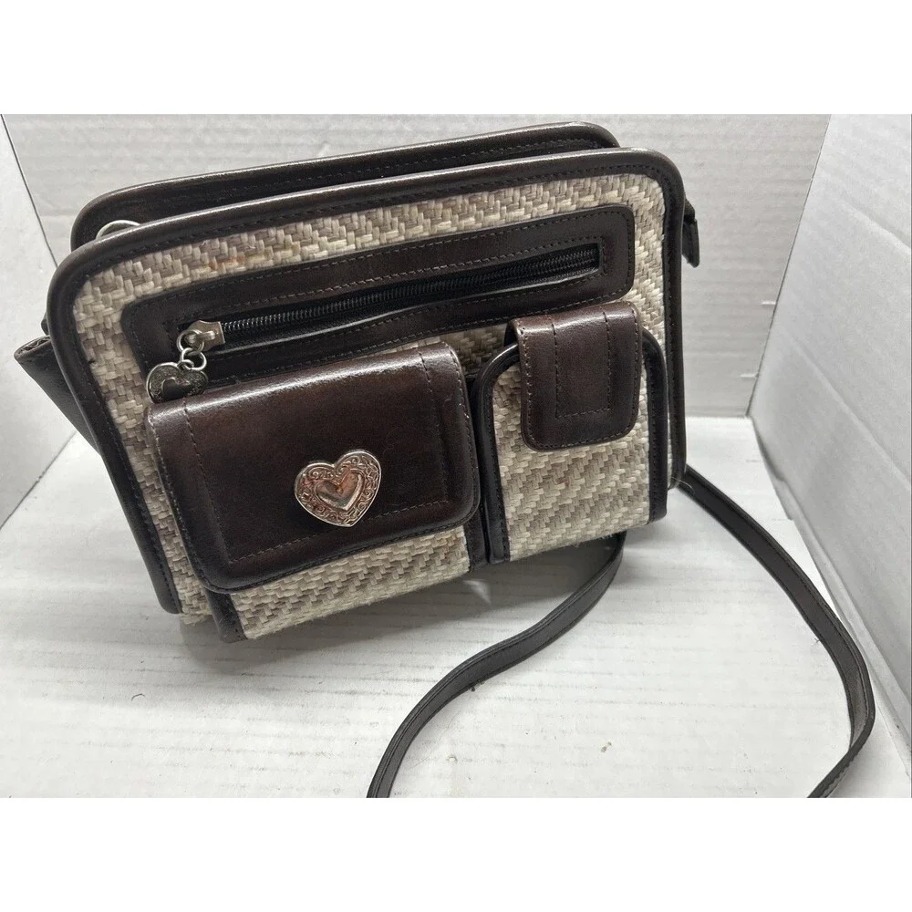 Woven Leather Like Purse 9